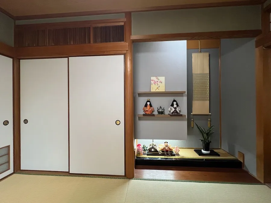 和室の床の間改造工事と耐震工事
